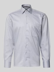 Comfort fit zakelijk overhemd van katoen met kentkraag van ETERNA - 45