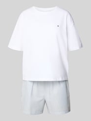 Pyjama aus Baumwoll-Mix mit Logo-Stitching von Tommy Hilfiger - 31
