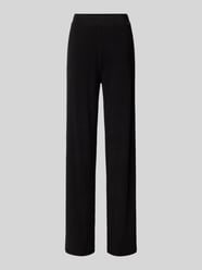 Wide Leg Stoffhose mit Label-Applikation Modell 'ELSA' von Guess Schwarz - 33