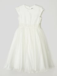 Kommunionskleid aus Taft und Tüll von Une Hautre Couture Weiß - 13