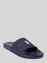 Klapki basenowe z nadruk z logo od Polo Ralph Lauren - 20