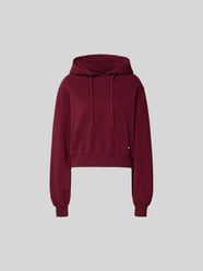 Korte hoodie met logopatch van ROTATE Bordeaux - 2