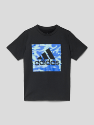 T-Shirt mit Logo-Print von ADIDAS SPORTSWEAR Grau / Schwarz - 22