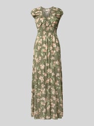 Maxikleid aus Viskose mit V-Ausschnitt von Apricot - 8