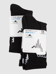 Sportsocken mit Stretch-Anteil im 6er-Pack von Salomon Schwarz - 36