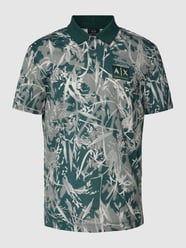 Koszulka polo z naszywką z logo od ARMANI EXCHANGE Zielony - 5