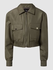 Cropped Bomber mit elastischem Saum Modell 'Harbour' - wattiert von Mango Grün - 31