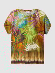 Blusenshirt mit Allover-Muster  von Emily Van den Bergh Grün - 18