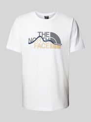 T-Shirt mit Label-Print von The North Face Weiß - 46