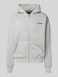 Oversized sweatjack met capuchon en logostitching van Pegador - 21