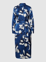 Hemdblusenkleid mit Allover-Muster von Lauren Ralph Lauren Blau / Türkis - 47