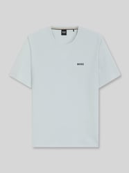męski t-shirt o kroju regular fit z mieszanki bawełny od BOSS - 48