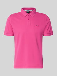 koszulka polo o kroju regular fit z wyhaftowanym logo od HECHTER PARIS - 12