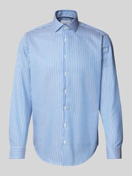 Regular Fit Business-Hemd mit Kentkragen von Christian Berg Men Blau - 46