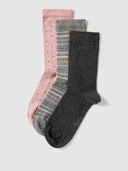 Socken im unifarbenen Design im 2er-Pack von Jake*s Casual Grau - 17