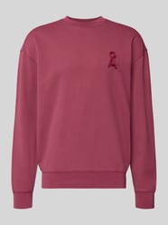 Relaxed Fit Sweatshirt aus reiner Baumwolle Modell 'ICONIC Å GMT' von ARMEDANGELS Bordeaux - 8