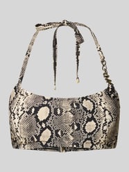 Góra od bikini z logo na łańcuszku model 'BOHO PYTHON' od Michael Kors - 8