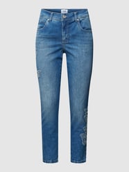 Jeans in 5-pocketmodel, model 'ORNELLA' van Angels Blauw - 1