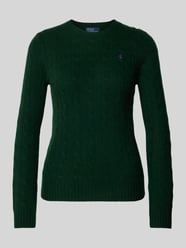 Gebreide pullover met ribboorden, model 'JULIANNA' van Polo Ralph Lauren Groen - 38