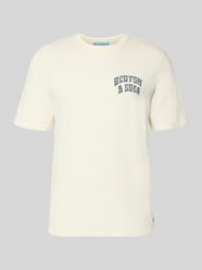 T-shirt z nadrukami z logo i okrągłym dekoltem od Scotch & Soda - 35
