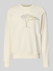 Sweatshirt mit Rundhalsausschnitt und Stitching von Fynch-Hatton - 2