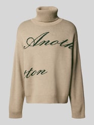 Oversized Strickpullover mit Rollkragen von ANOTHER COTTON LAB Beige - 18