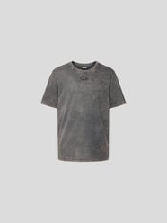 T-Shirt mit Rundhalsausschnitt von Diesel Grau / Schwarz - 40