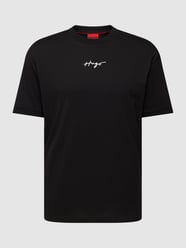 T-shirt z okrągłym dekoltem model ‘Dontevideo’ od HUGO - 7