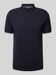 Poloshirt mit Label-Stitching von HECHTER PARIS Blau - 9