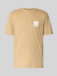 T-Shirt mit Label-Print und Rundhalsausschnitt Modell 'Dapusi' von HUGO Beige - 40