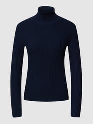 Strickpullover mit Rollkragen von Marc O'Polo Denim Blau - 16
