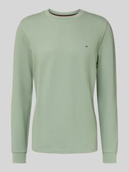 Shirt met lange mouwen, structuurmotief en ronde hals van Christian Berg Men - 20