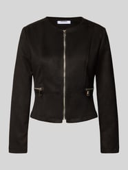 Kunstlederjacke mit Zierreißverschluss von ZABAIONE - 2