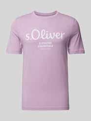 T-Shirt mit Rundhalsausschnitt von s.Oliver RED LABEL Lila - 20