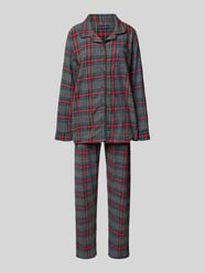 Pyjama met reverskraag, model 'XMAS' van Happy Shorts - 4