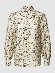 Blouse met all-over motief, model 'Gaura' van Second Female Beige - 10