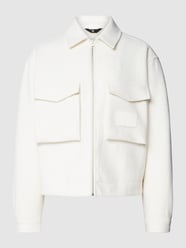 Hemdjacke mit Pattentaschen von Calvin Klein Jeans Weiß - 14