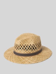 Strohoed met gaatjesmotief van Müller Headwear Beige - 4