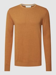 Strickpullover mit Rundhalsausschnitt Modell 'Jupiter' von Bruun & Stengade Braun - 44