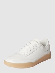 Sneakers van leer met labeldetails van Tommy Hilfiger Wit - 26