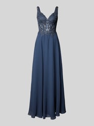 Abendkleid mit Spitzenbesatz von LUXUAR FASHION - 5