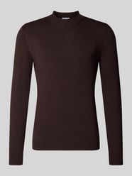 Slim Fit Strickpullover aus Viskose-Mix mit Stehkragen von Antony Morato - 27