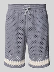 Straight Fit Shorts mit Lochmuster von Jake*s Studio Men - 26