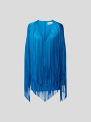 Minikleid mit Allover-Besatz aus Fransen von Alexandre Vauthier Blau - 18