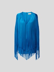 Minikleid mit Allover-Besatz aus Fransen von Alexandre Vauthier Blau - 7