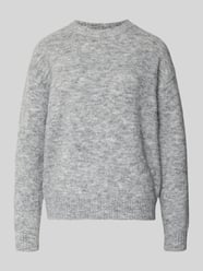 Sweter z dzianiny w kroju relaxed fit z dodatkiem wełny Model 'Novala' od FREE/QUENT - 38