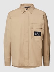 Freizeithemd mit Strukturmuster Modell 'RIPSTOP' von Calvin Klein Jeans Beige - 4