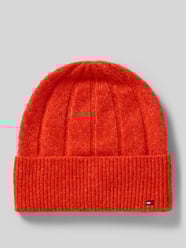 Beanie mit Woll- und Alpaka-Anteil von Tommy Hilfiger Orange - 12