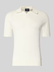 Slim fit Poloshirt van Mix van katoen en lyocell van OLYMP Level 5 - 11