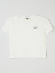 T-shirt o pudełkowym kroju z bawełny ekologicznej  od Garcia Biały - 27